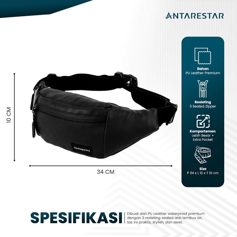 ANTARESTAR Waist Bag Crossbody Premium 2