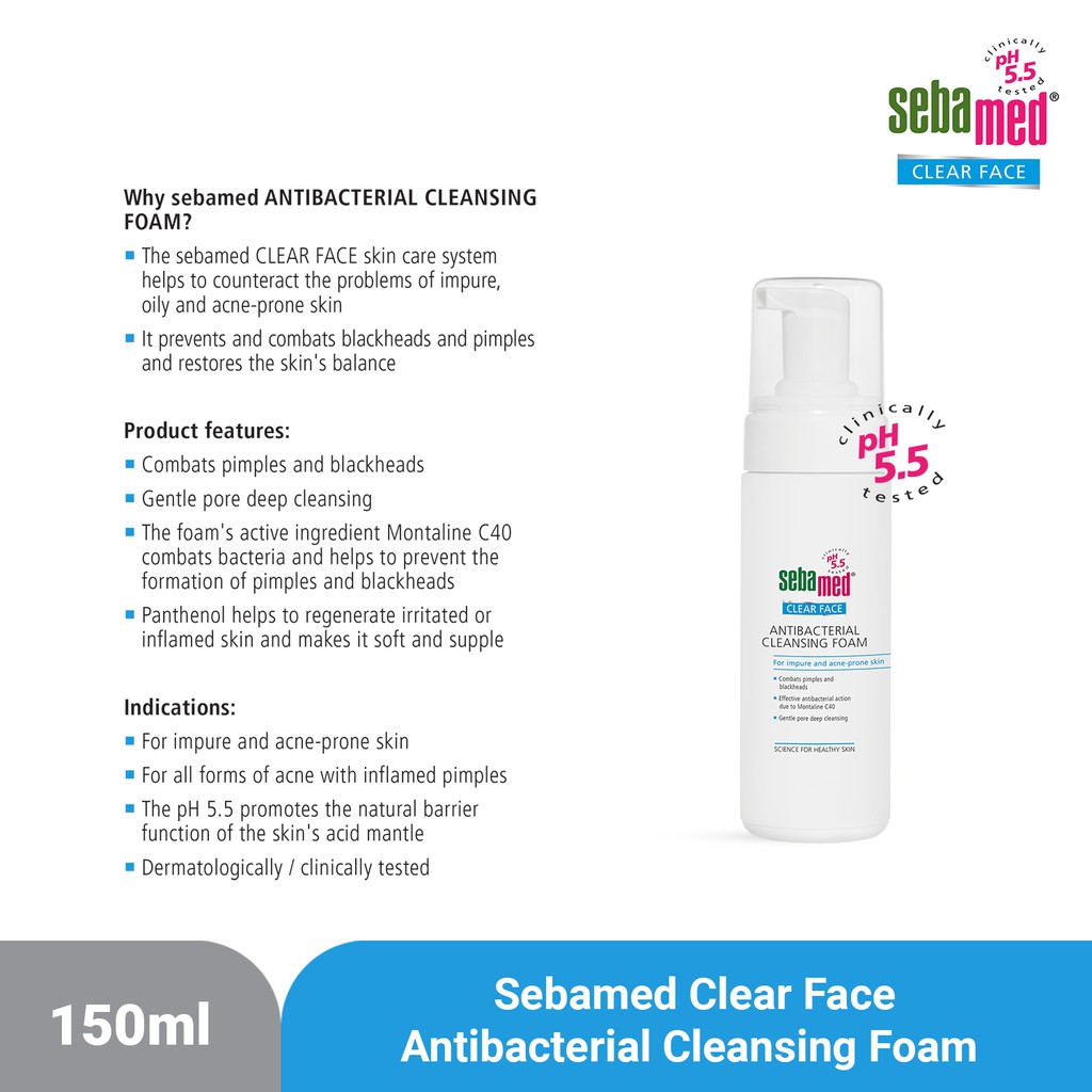 Clear Face Antibacterial Cleansing Foam 2