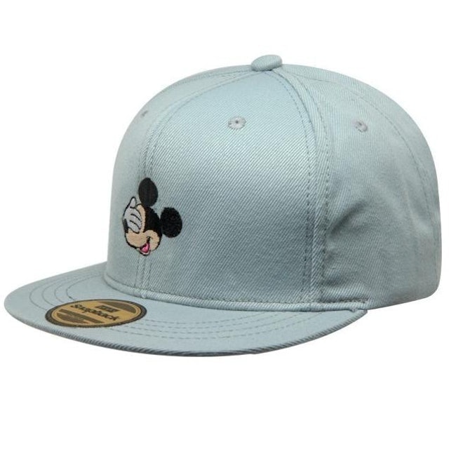 Topi Hiphop Dewasa Bordir Disney Mickey Close The Eyes