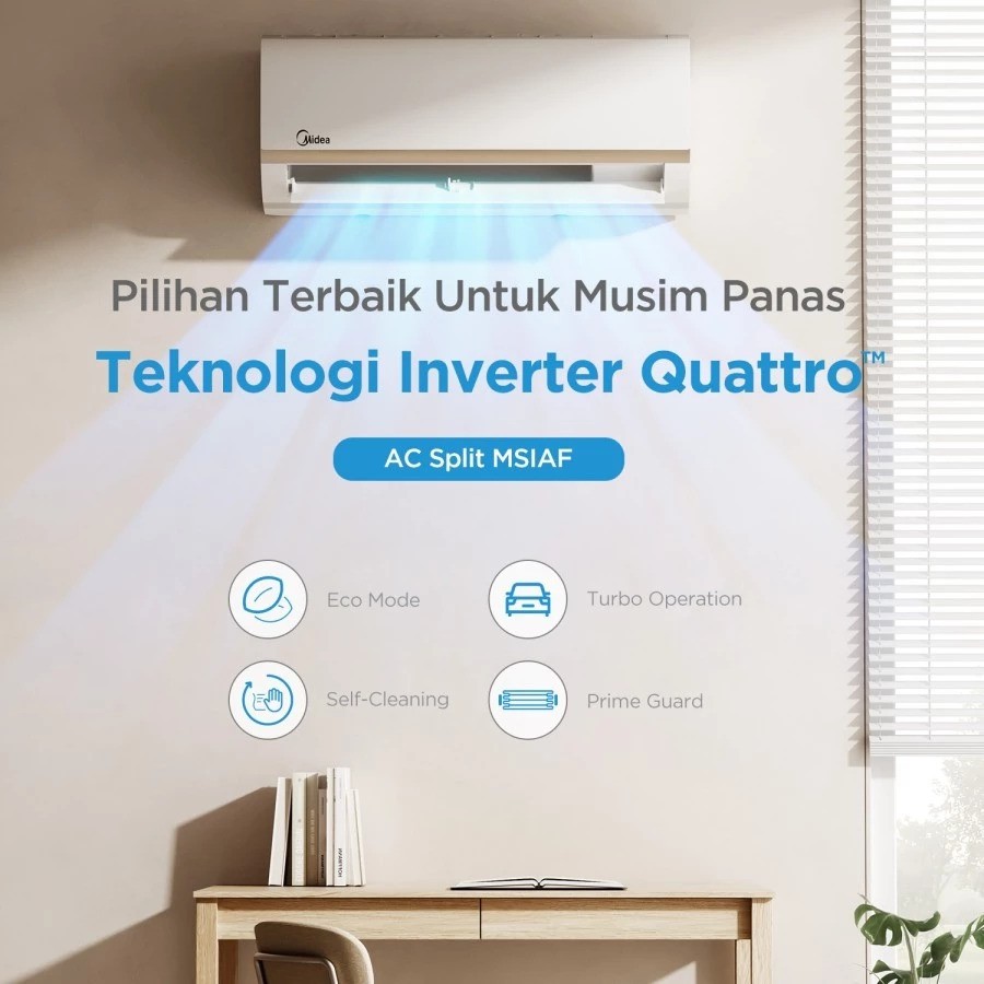 Midea AC Inverter 1.5 PK MSIAF-12CRDN2