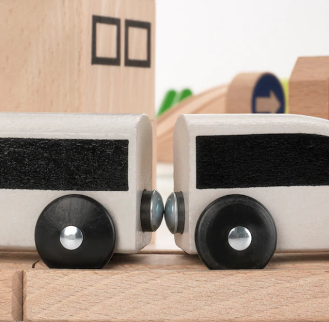IKEA LILLABO Kereta dengan Rel, Set Isi 45