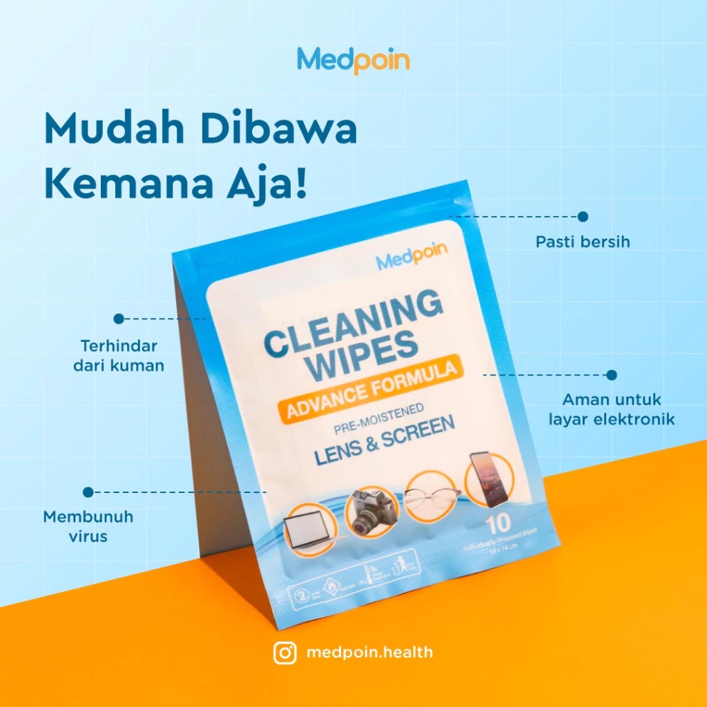 Medpoin Medpoin Cleaning Wipes Pre-Moistened Lens & Screen