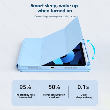 Quality Life Collection Goojodoq Upgraded Tablet Case 360 Degree Rotating for iPad Series