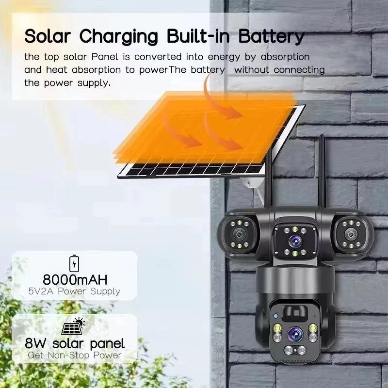 V380 Solar PTZ Camera