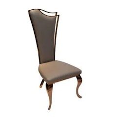 FELOVE DINING CHAIR ROSE GLD 50X60X119