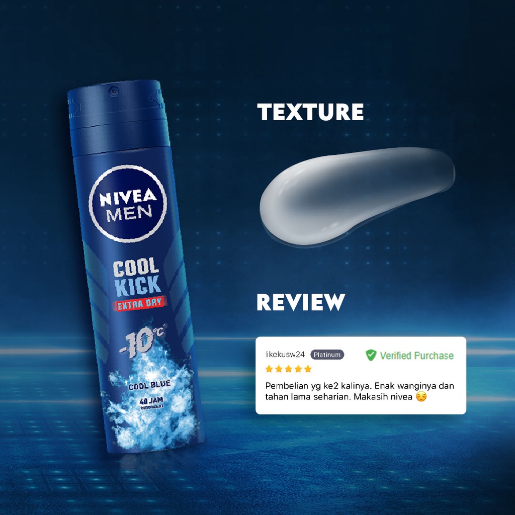 Beiersdorf Indonesia NIVEA Men Cool Kick Deodorant Spray