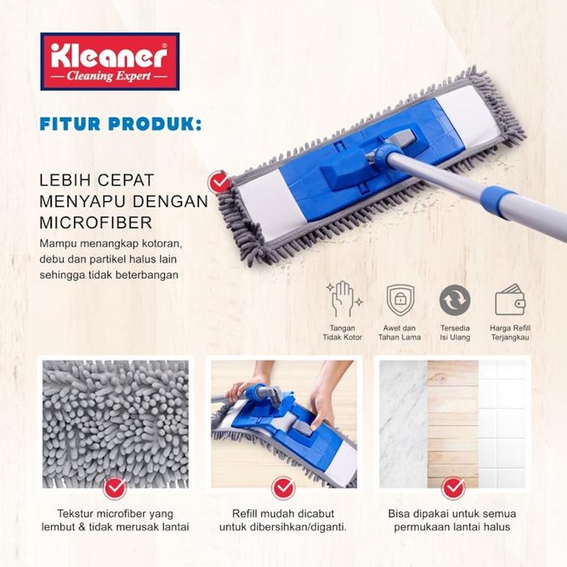 Kleaner Microfiber Dust Mop 4