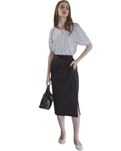 Lisa Pencil Black Skirt 1