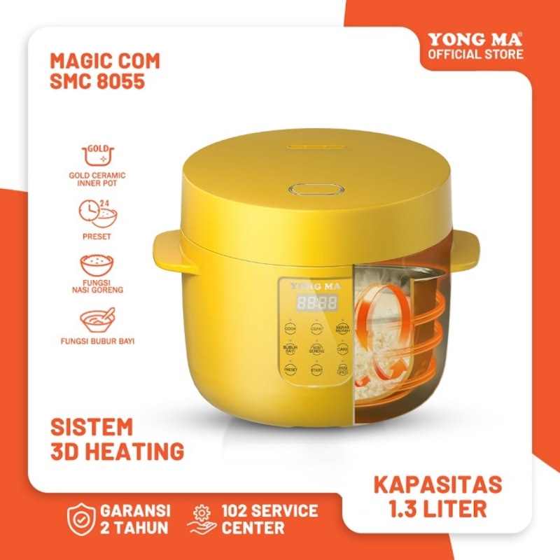 YONG MA Small Digital Rice Cooker 1.3 L 3