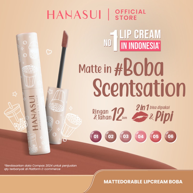 Mattedorable Lip Cream Boba (02 Brown Sugar) 3