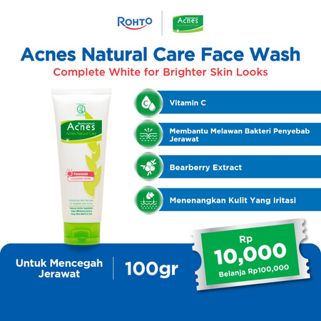 Acnes Natural Care Complete White Face Wash