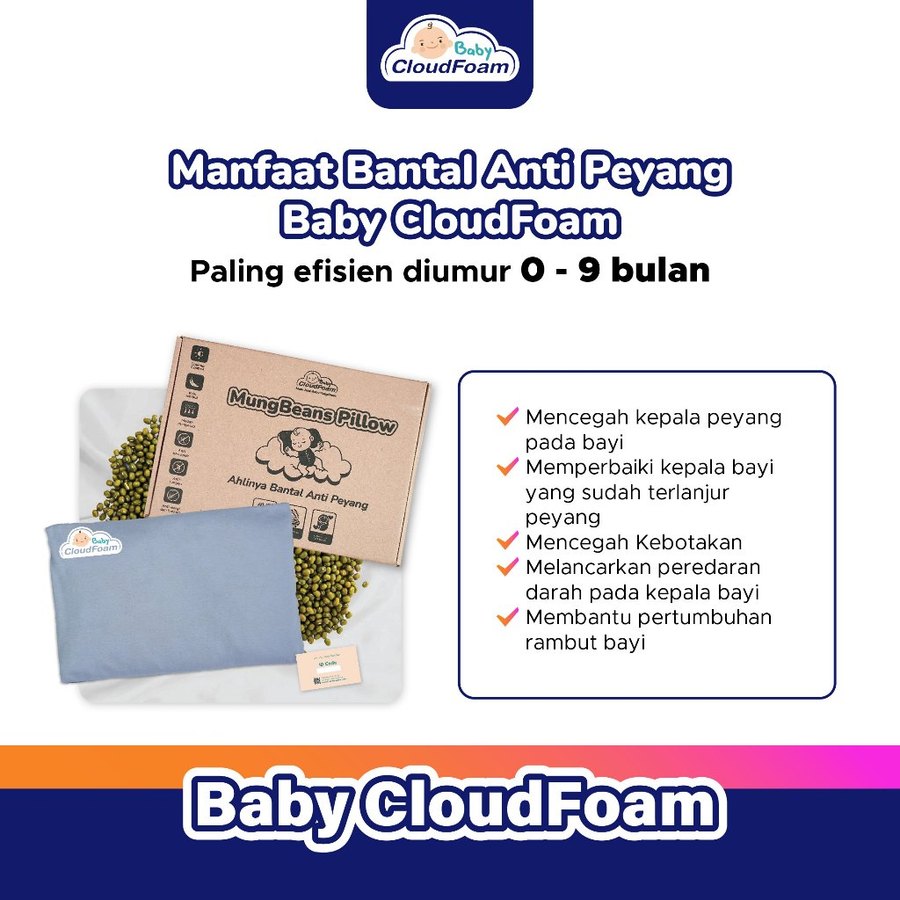 Trend Hari Ini Baby Cloudfoam Bantal Anti Peyang Baby Talk