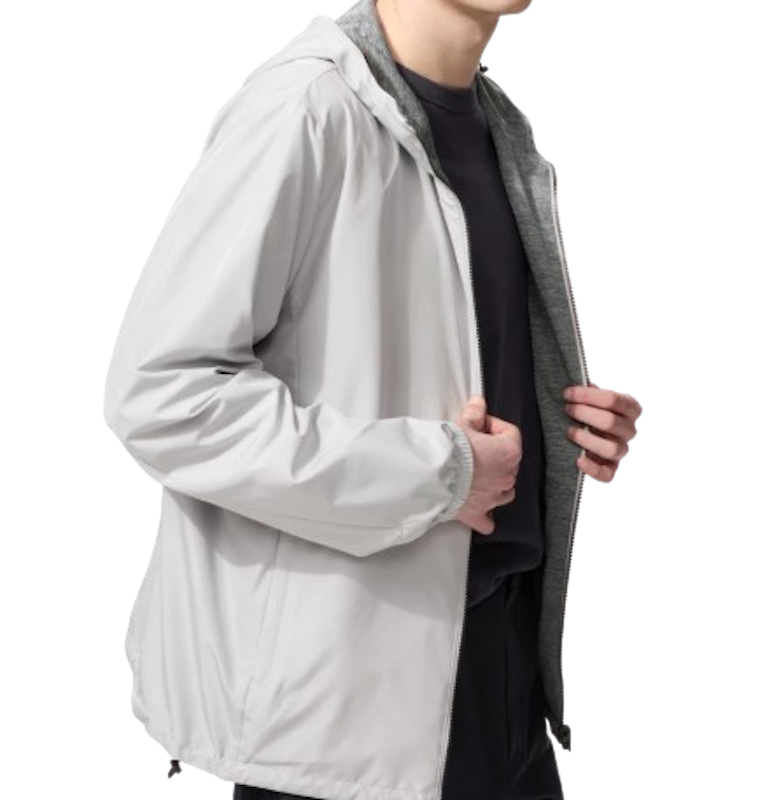 Uniqlo Jaket Parka Reversible Water-Repellent 3
