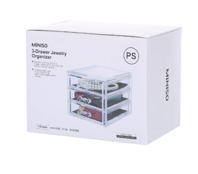 MINISO 3-Drawer Jewelry Organizer