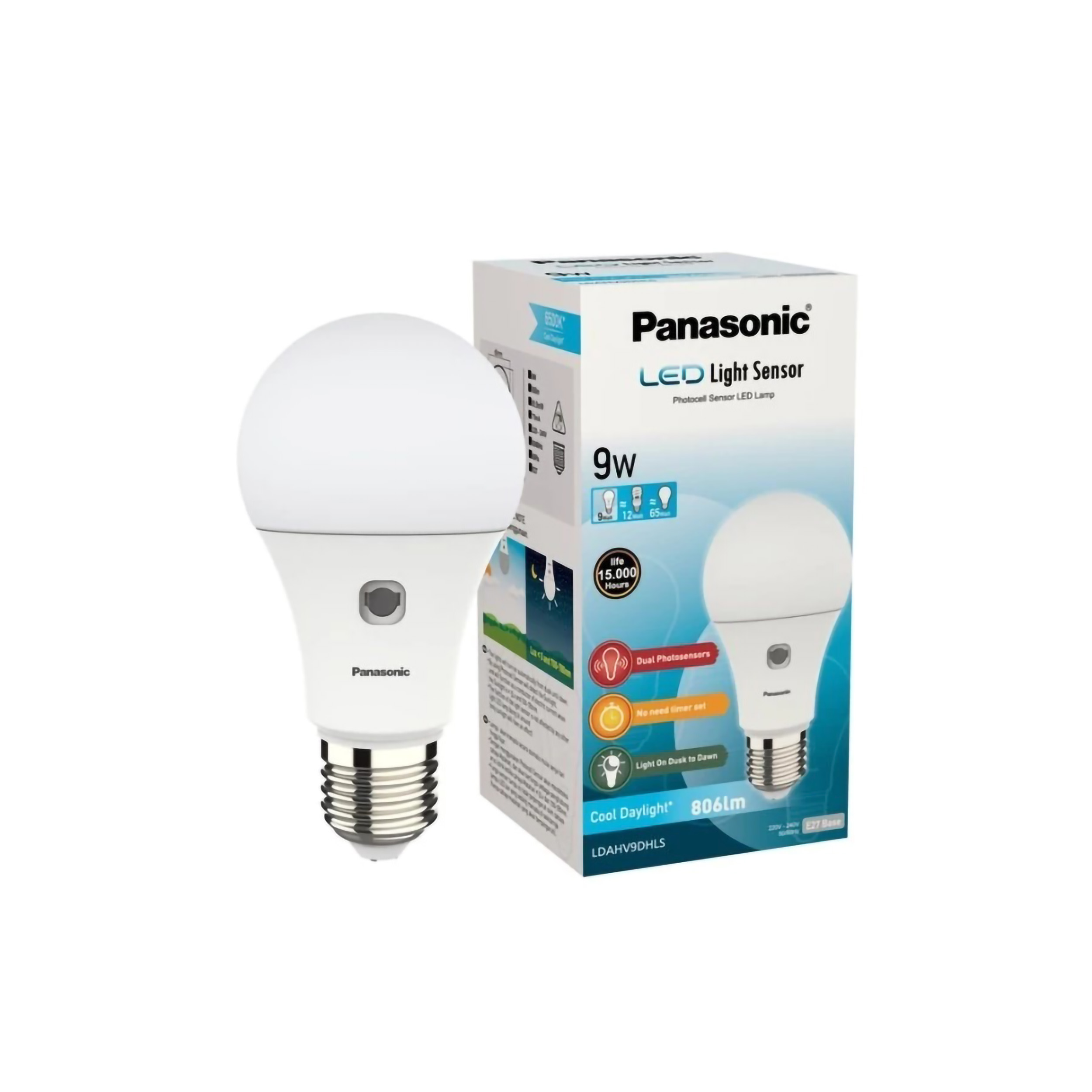 Panasonic Panasonic LED Light Sensor Bulb 9 watt LDAHV9DHLS 