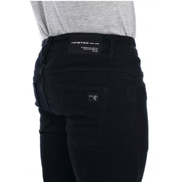 HIPSTER Celana Jeans Hitam Panjang 4