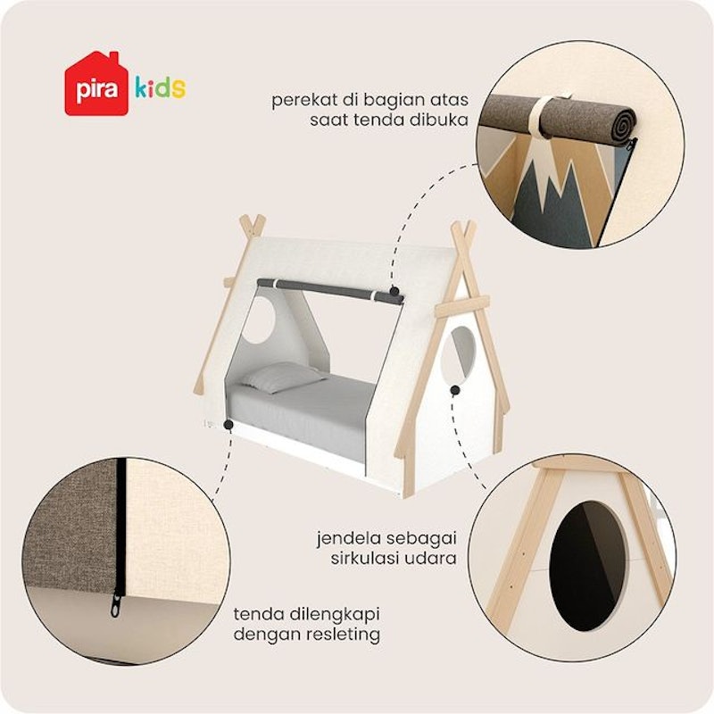 Pira Kids Tempat Tidur Anak Boho 4