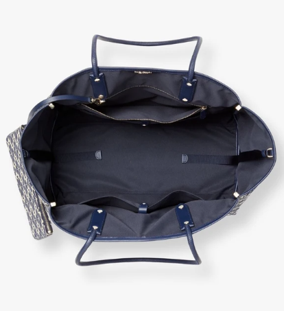 Kate Spade Everything Spade Flower Jacquard Stripe Large Tote