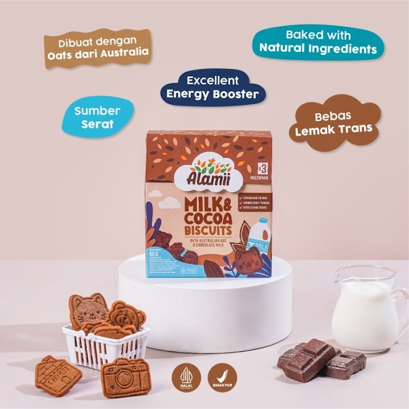 Alamii Multigrain Biscuits Milk & Cocoa 5