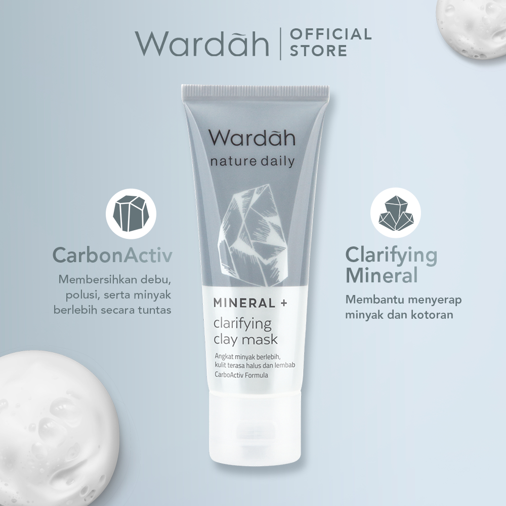 Wardah Nature Daily Mineral + Clarifying Clay Mask