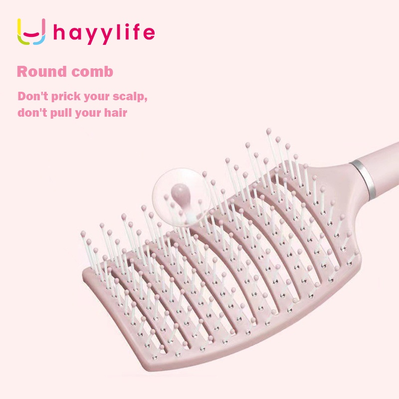 Hayylife Sisir Rambut Anti Rontok Model Melengkung