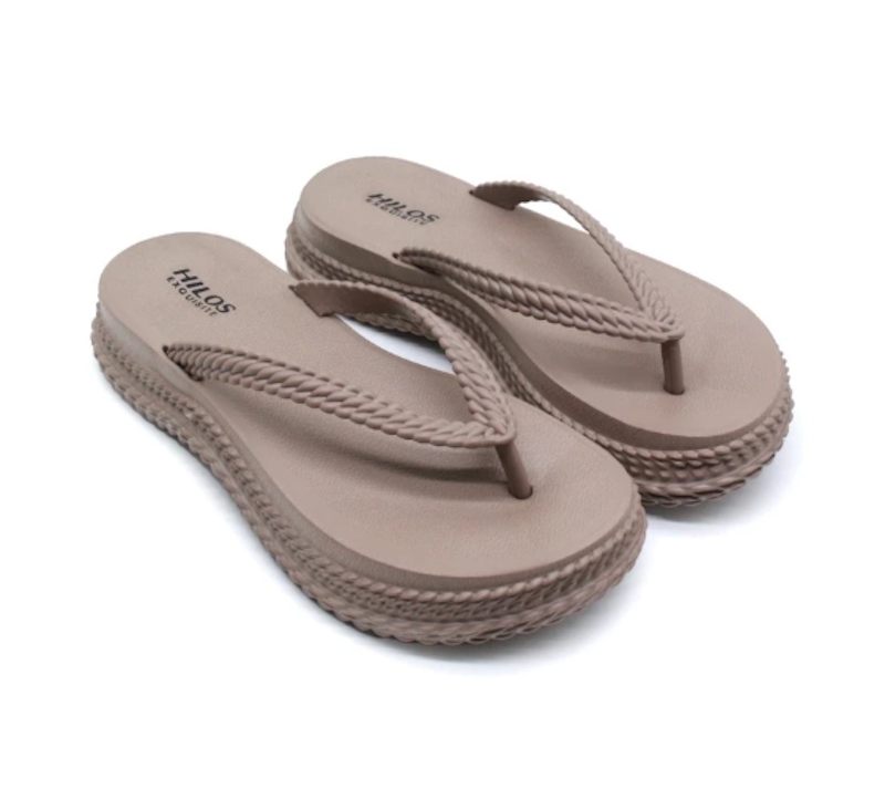 Hilo's Sandal Jepit Tinggi Wanita Tali Kepang 1