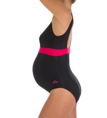 Nabayi One Piece Maternity Swimwear - Romane Black
