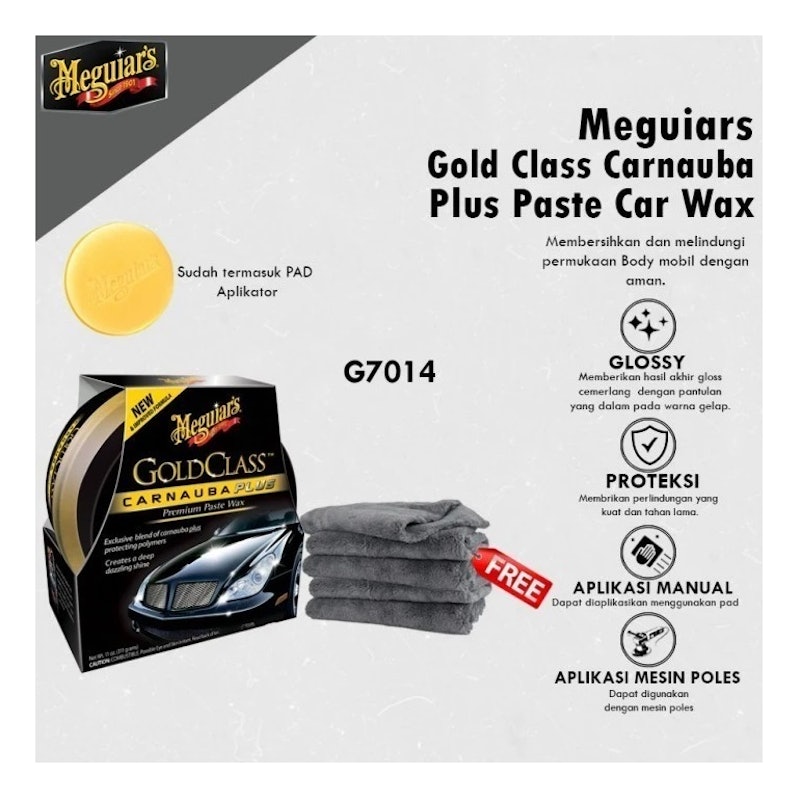 Meguiar's Gold Class Carnauba Plus Paste Car Wax 2