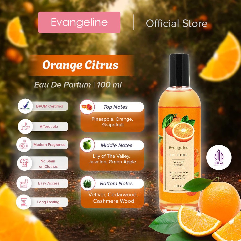 Griff Prima Abadi Evangeline Selection Orange Citrus