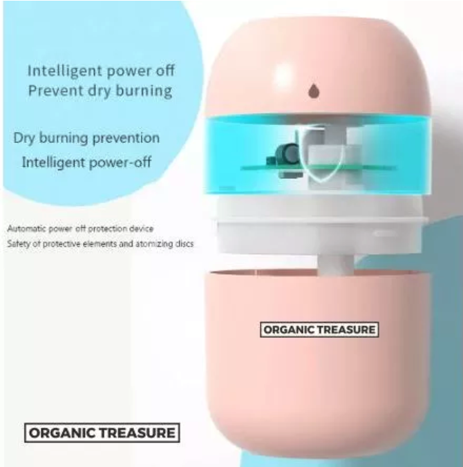 Organic Treasure Organic Treasure Humidifier Packaged + Free 4 Essential Oil