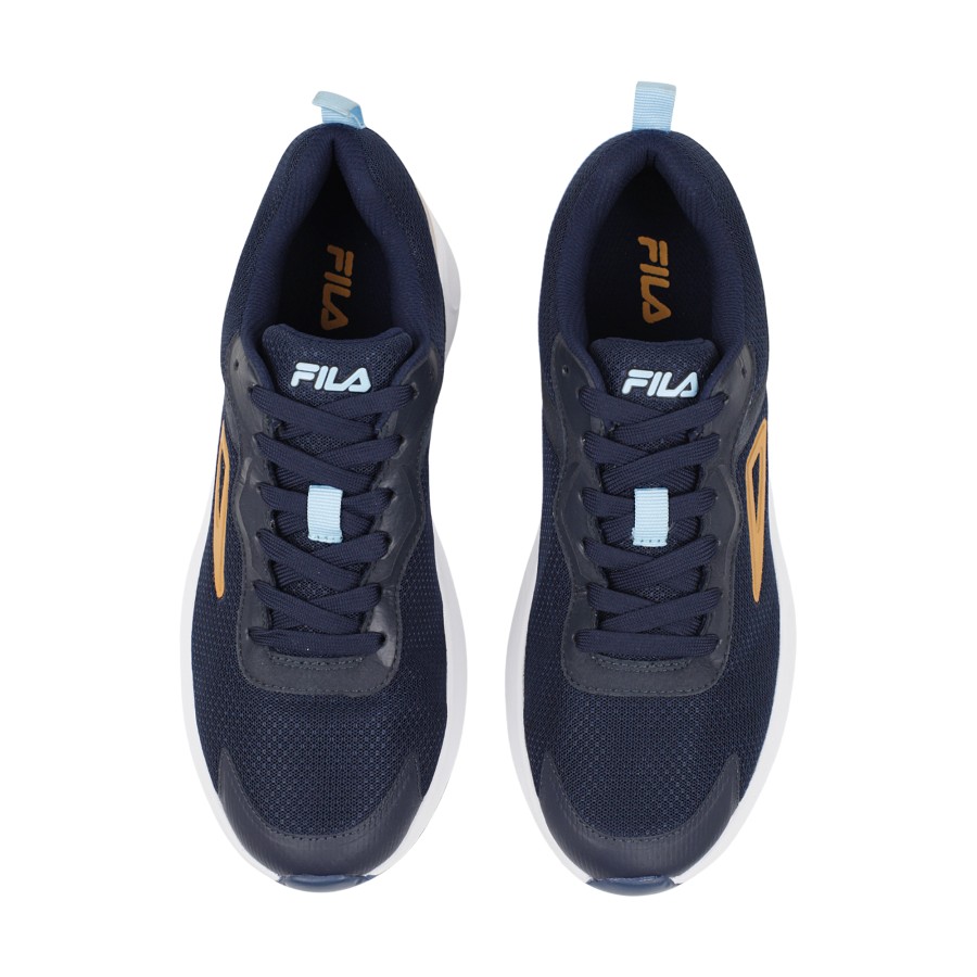 FILA Men's Shoes Cyber Navy/White/Orange 5