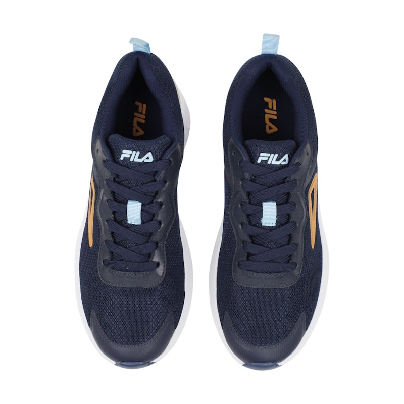 FILA Men's Shoes Cyber Navy/White/Orange 5