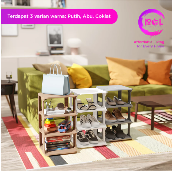  POL Rak Sepatu Tulang Plastik