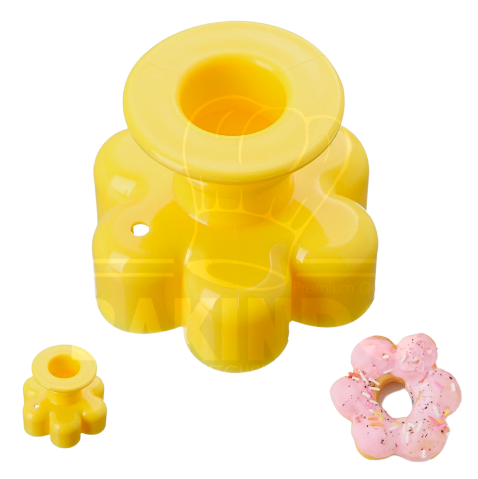 BAKINDO Cetakan Donat Bentuk Bulat / Bunga / Hati , Doughnut Mold