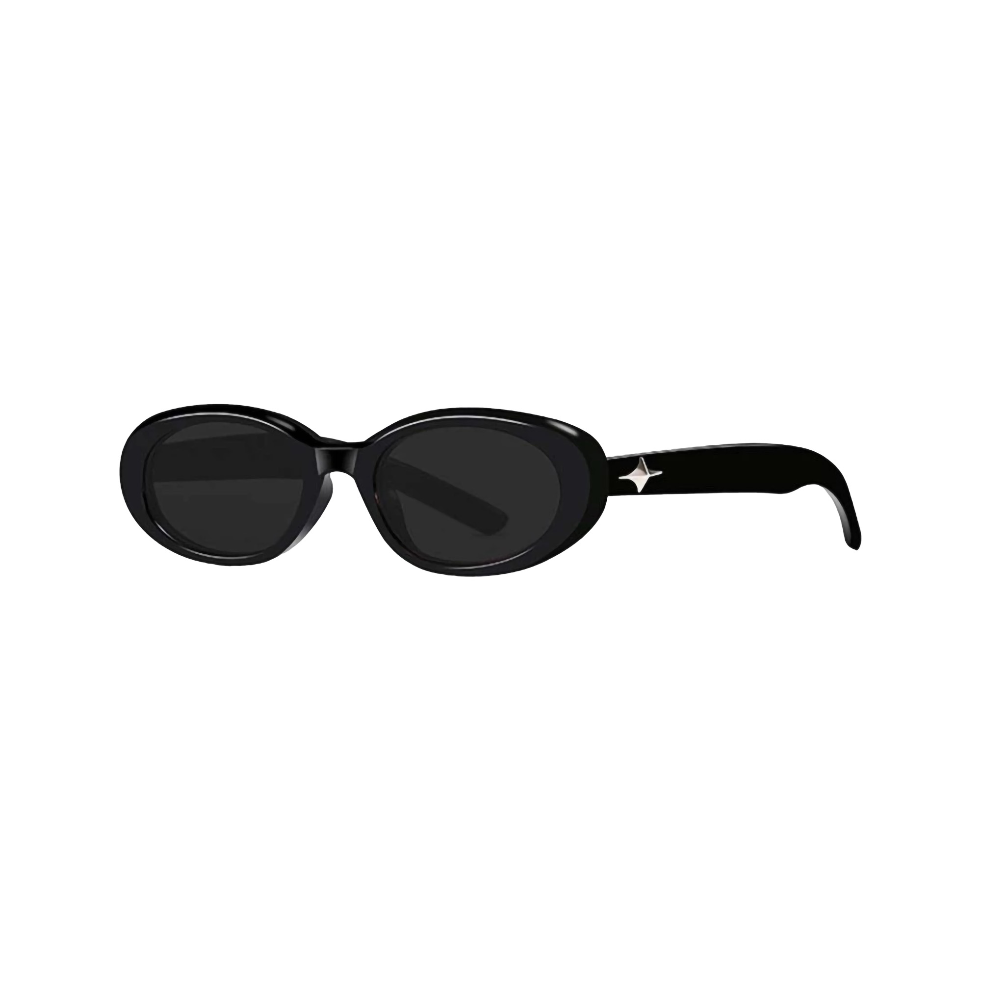 Berrybarton Kacamata Hitam Oval Retro Polarized 813