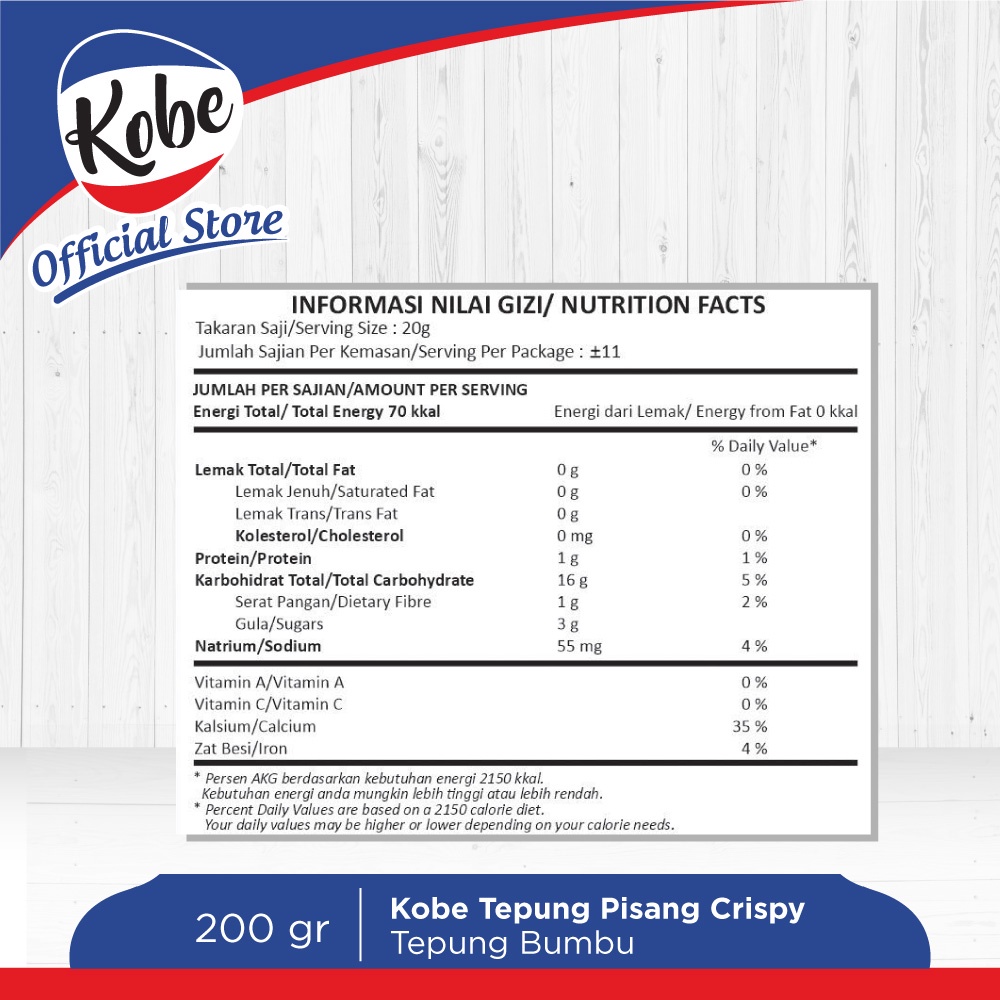 Kobe Tepung Pisang Goreng Crispy  4