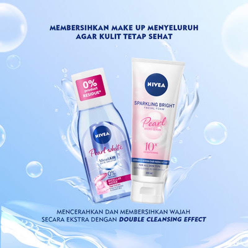 Double Cleansing Sparkling Bright Facial Foam Pearl + Pearl Bright MicellAir 3