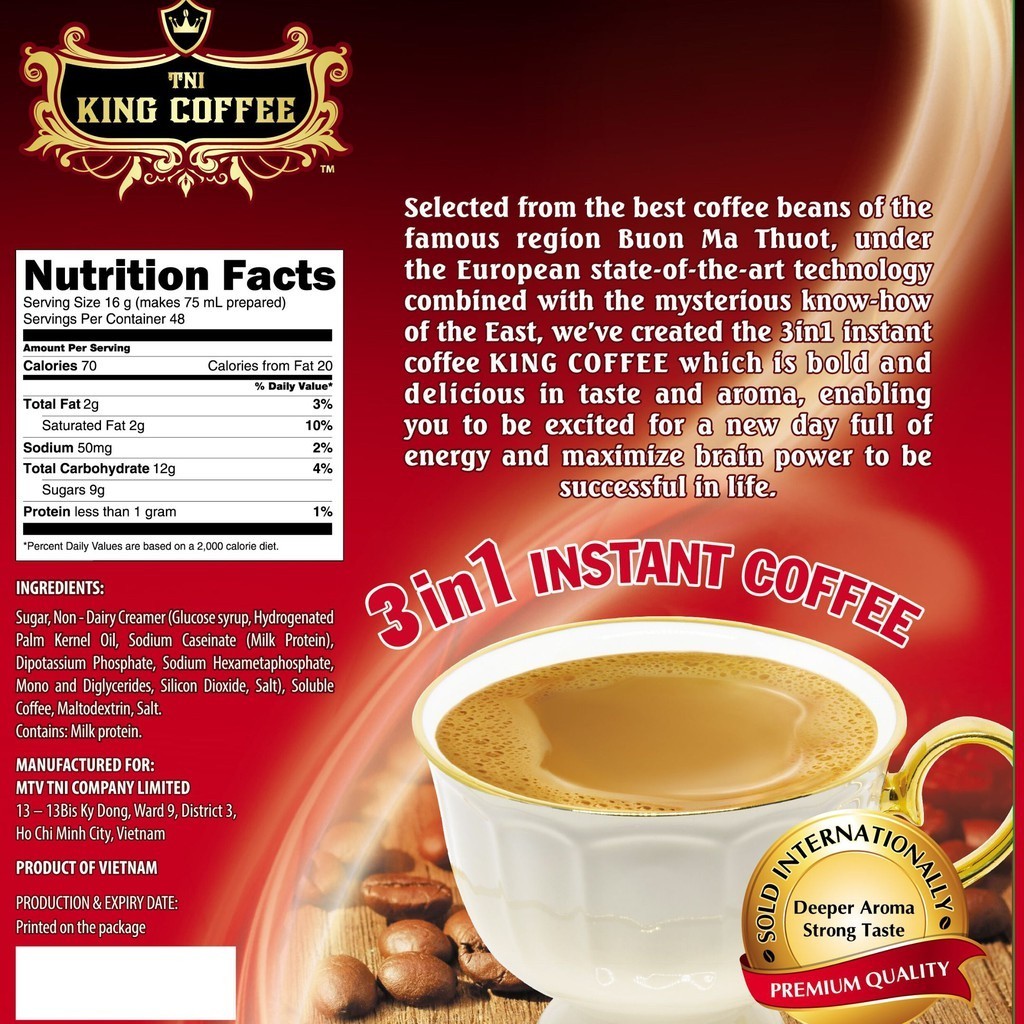 King Coffee 3 in 1 Instant Coffee 5