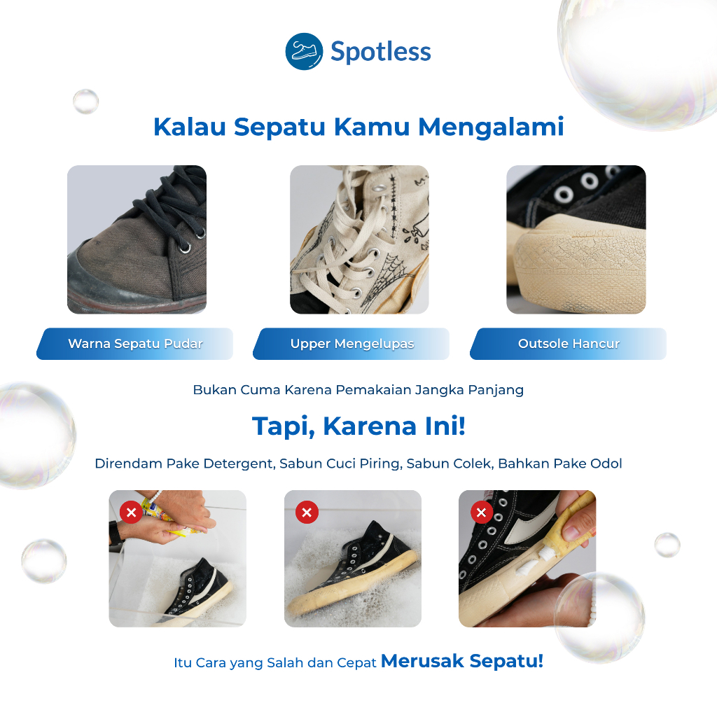 Bersih Seperti Baru Spotless Shoe Cleaner Starter Kit