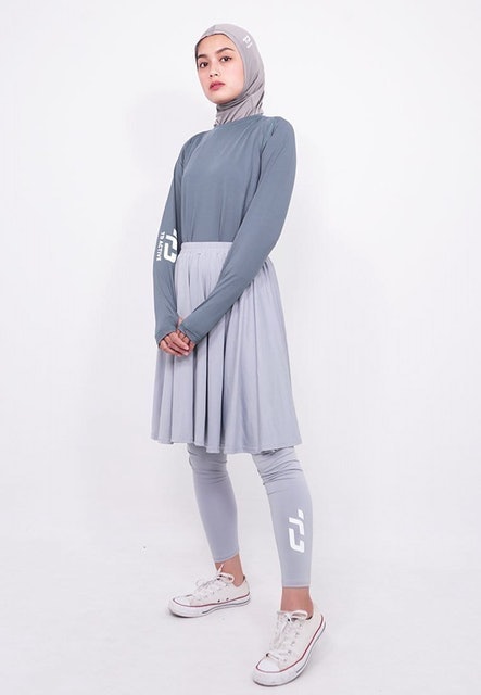 TD Active Leging Rok Olahraga Dual Layer (2-in-1)