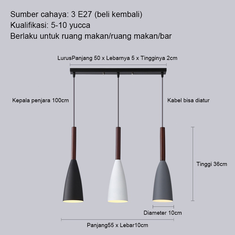  Lampu Gantung Nordic