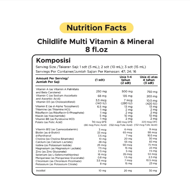 ChildLife Essentials Childlife® Multivitamin & Mineral