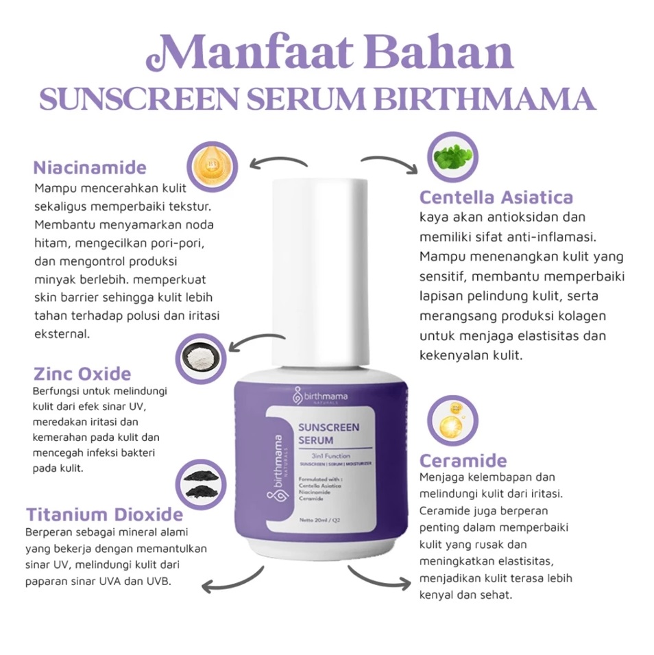 Birthmama Naturals Birthmama Naturals Sunscreen Serum 3in1 
