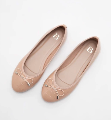Berrybenka  Berrybenka Sepatu Flatshoes Sofia Fana Bow