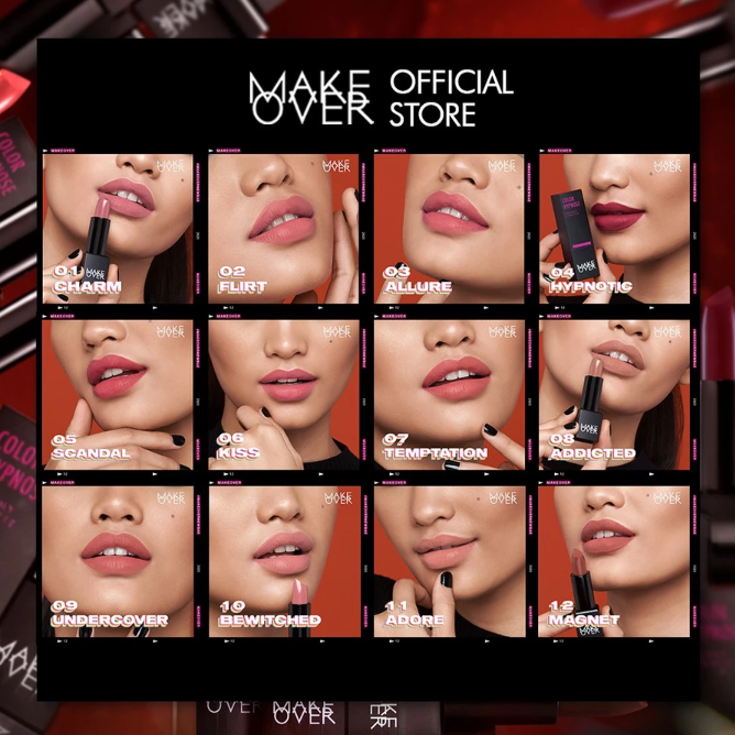 Paragon Technology And Innovation MAKE OVER Color Hypnose Creamy Lipmatte 04 Hypnotic