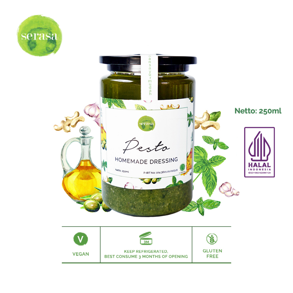  Serasa Salad Pesto Dressing In Jar