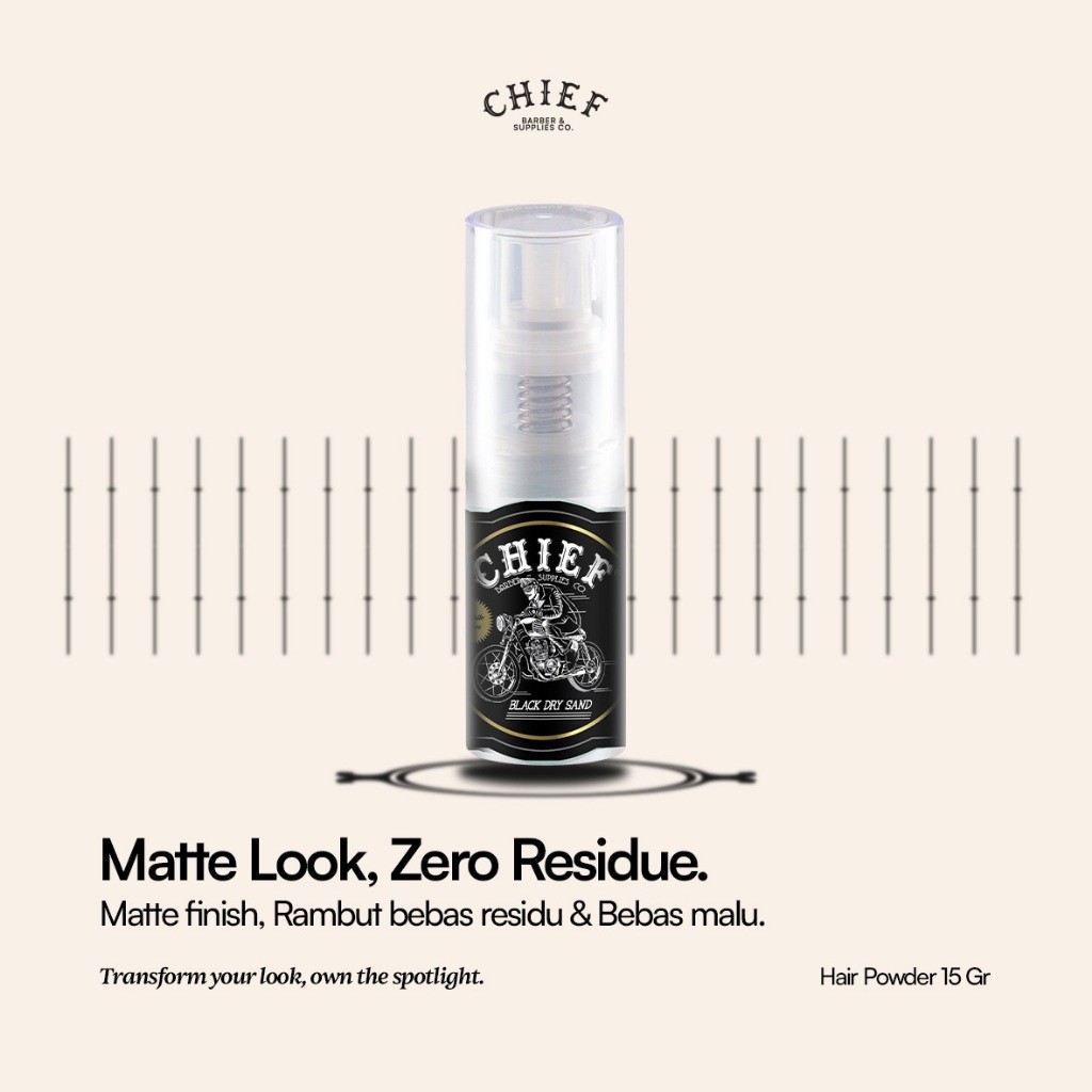 Chief Barber & Supplies Chief Black Hair Powder