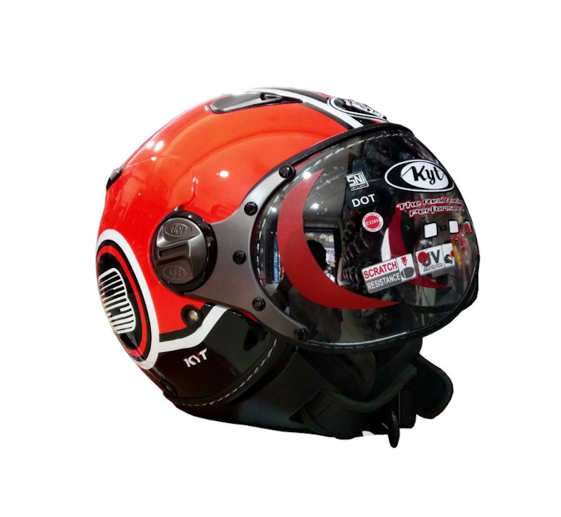 KYT Elsico Superfluo #1 Red/Fluo/Black 5