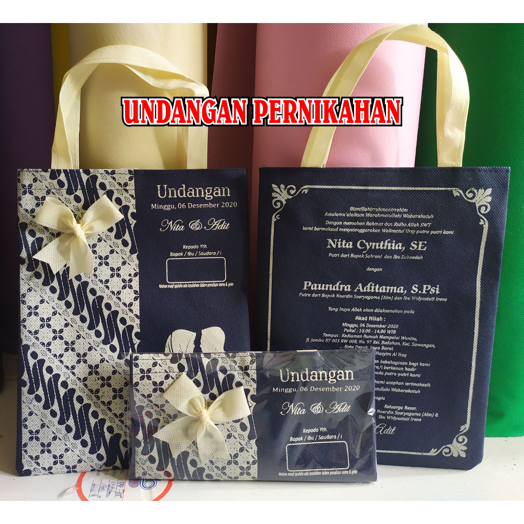 Undangan Pernikahan Tas 5