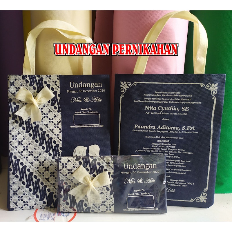 Undangan Pernikahan Tas 5